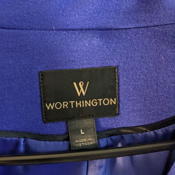 Blue Side Zip Dress Bomber Jacket - Picture 2 of 4